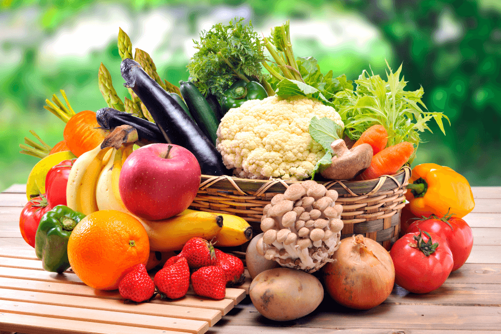 vegetables and fruits